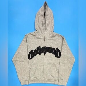 Grey Godspeed Zip Up Hoodie Size Small
